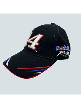 Tony Stewart #14 NASCAR Mobil 1 Racing Hat Adjustable Black Stewart Haas Cap